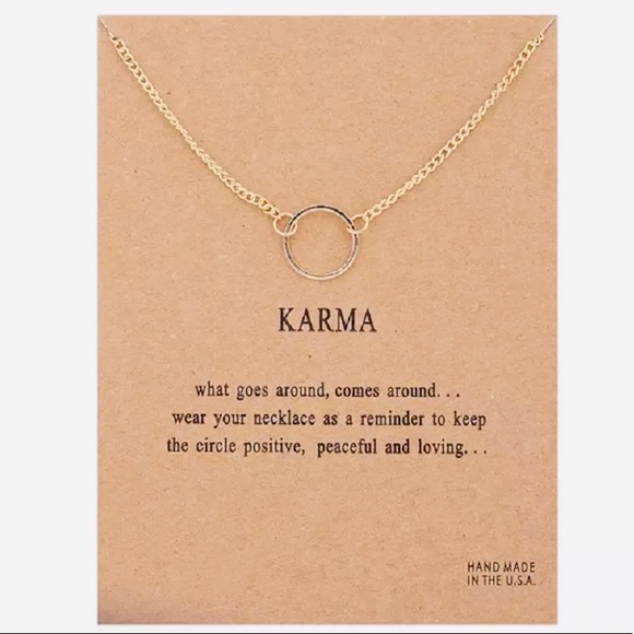 Dainty Circle Karma Necklace Mix & Match 4 for $20 - Picture 6 of 6